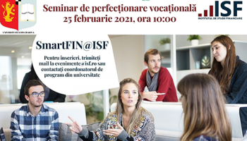 Seminar de Perfecționare Vocațională SmartFIN@ISF şi Laborator Academic ASF la Universitatea din Craiova – 10 aprilie 2025