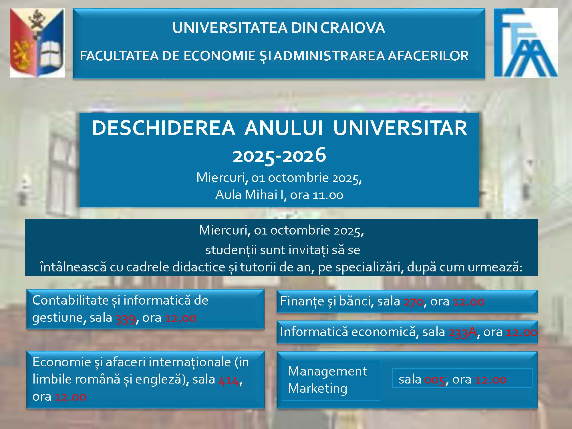 DESCHIDERE AN 2024 2025